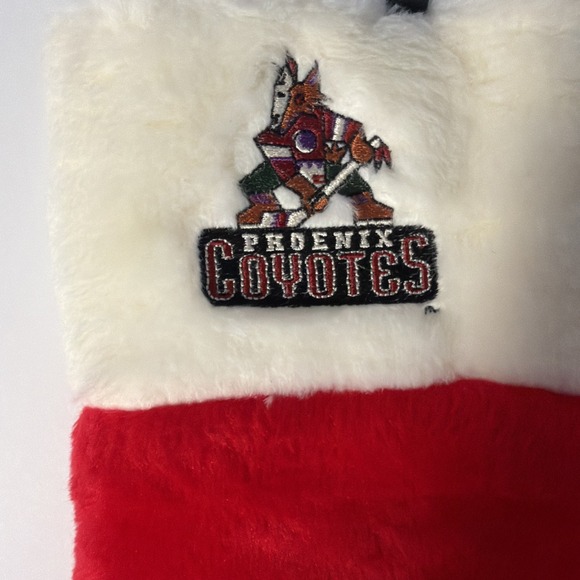 Phoenix Hockey Coyotes Christmas Stocking  Red And White 20" - Picture 2 of 3